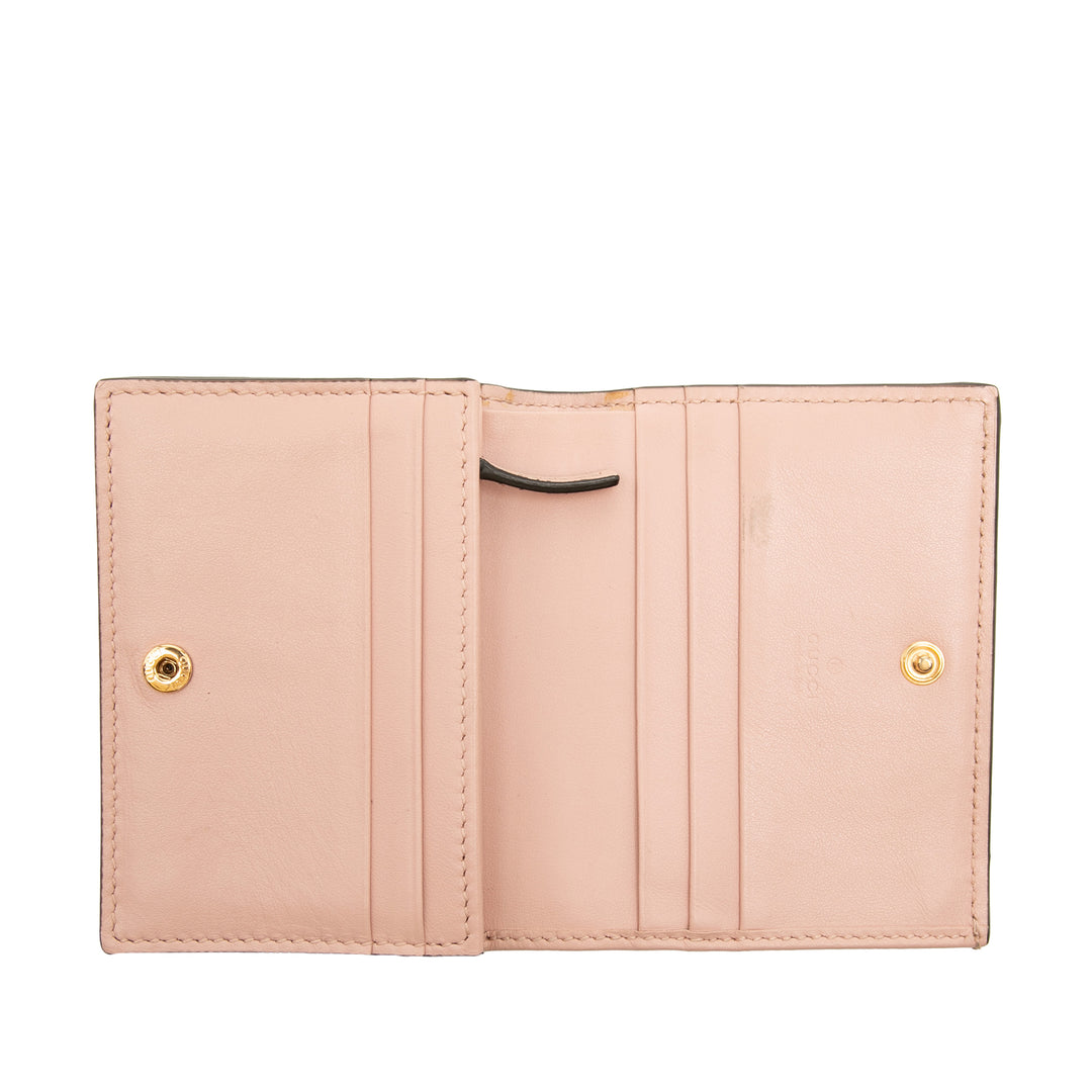 Gucci GG Matelasse Cuir Card Étui Portefeuille