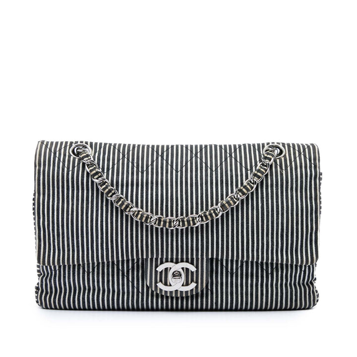 Classic Stripes Double rabat Moyen Noir
