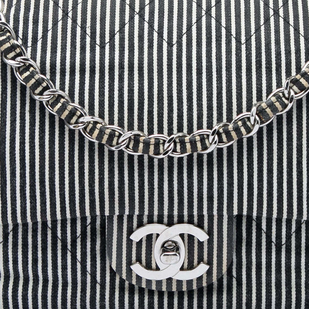 Classic Stripes Double rabat Moyen Noir