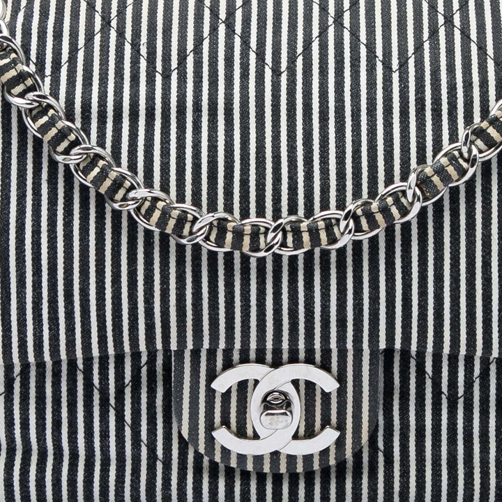 Classic Stripes Double rabat Moyen Noir