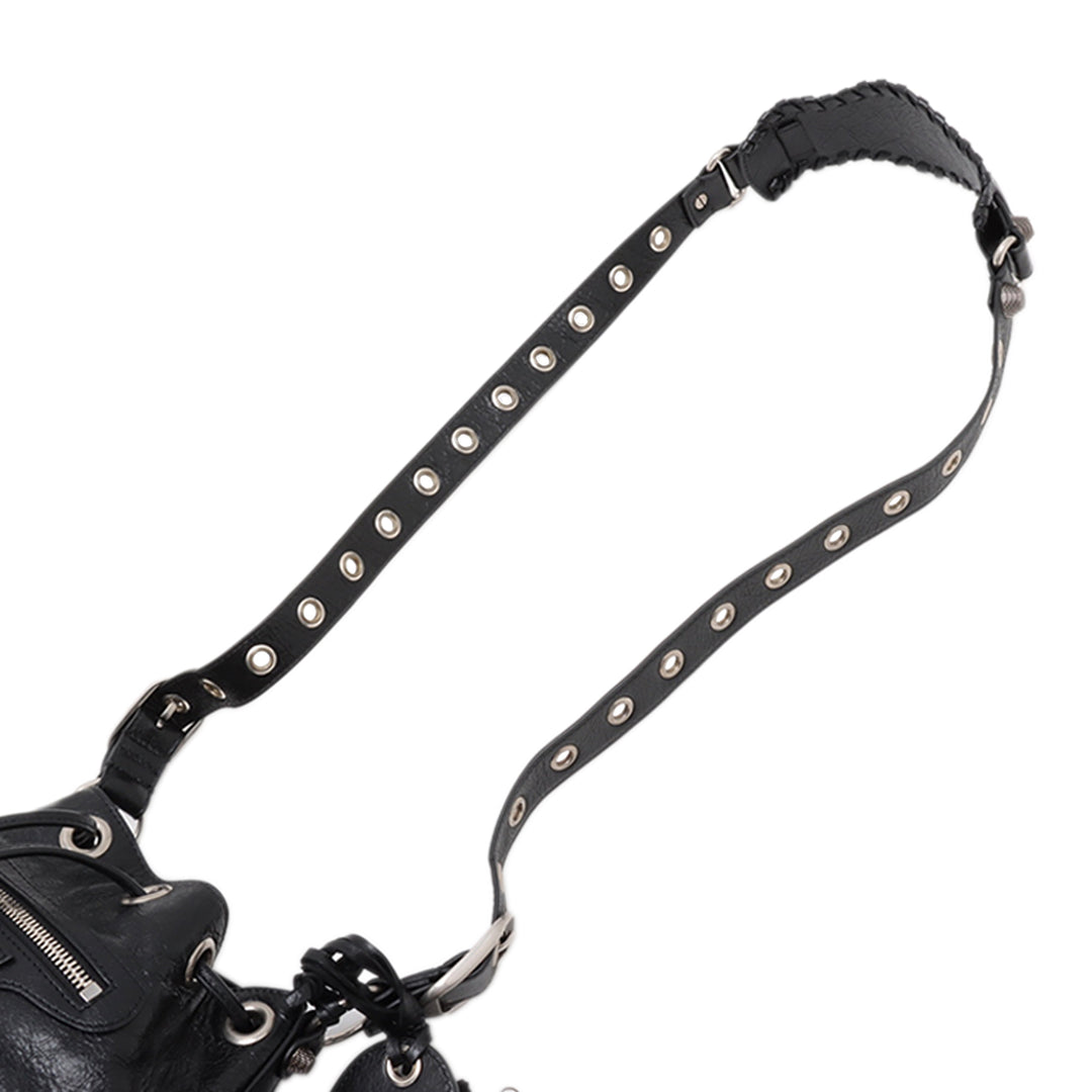 Balenciaga Sac seau Le Cagole XS Cuir d'agneau Noir – vue 10 – GABY PARIS