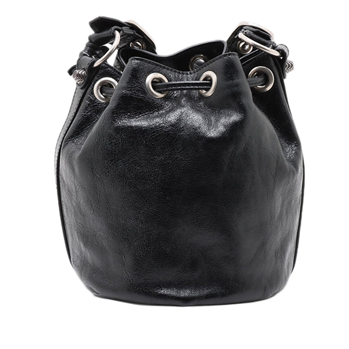 Balenciaga Sac seau Le Cagole XS Cuir d'agneau Noir – vue 2 – GABY PARIS
