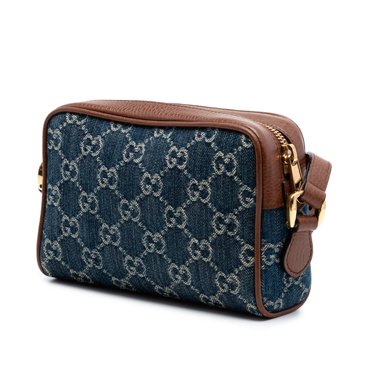 GG Ophidia Sac Mini Jean Bleu