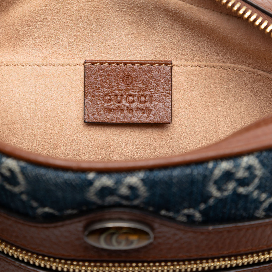 GG Ophidia Sac Mini Jean Bleu