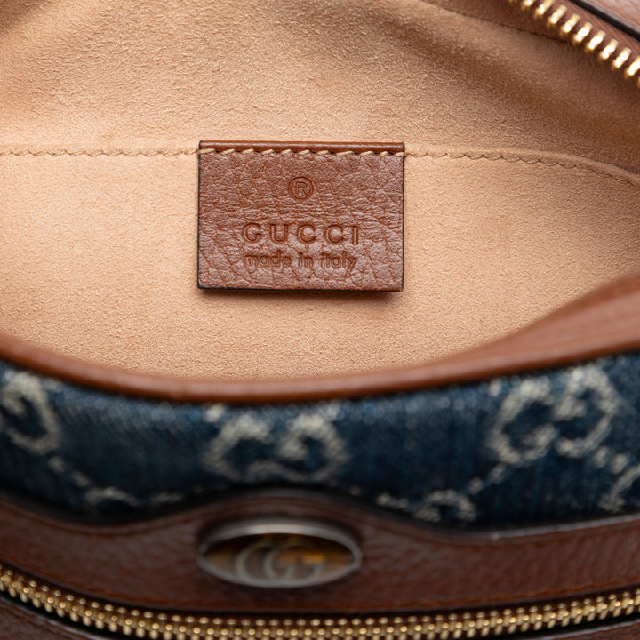 GG Ophidia Sac Mini Jean Bleu