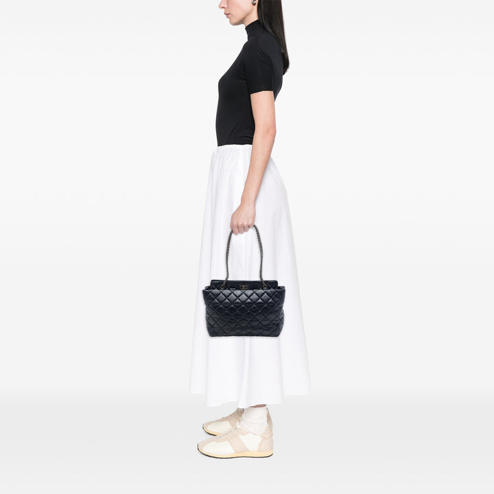 Chanel Matelassé vieilli Reissue 2.55 Cabas Cuir de veau Bleu – vue 6 – GABY PARIS