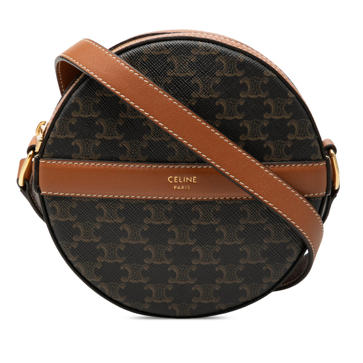 Celine Triomphe Rond Porte-monnaie Toile Triomphe enduite