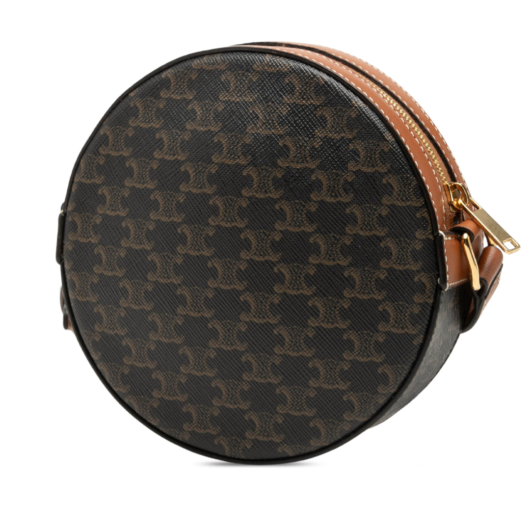 Celine Triomphe Rond Porte-monnaie Toile Triomphe enduite