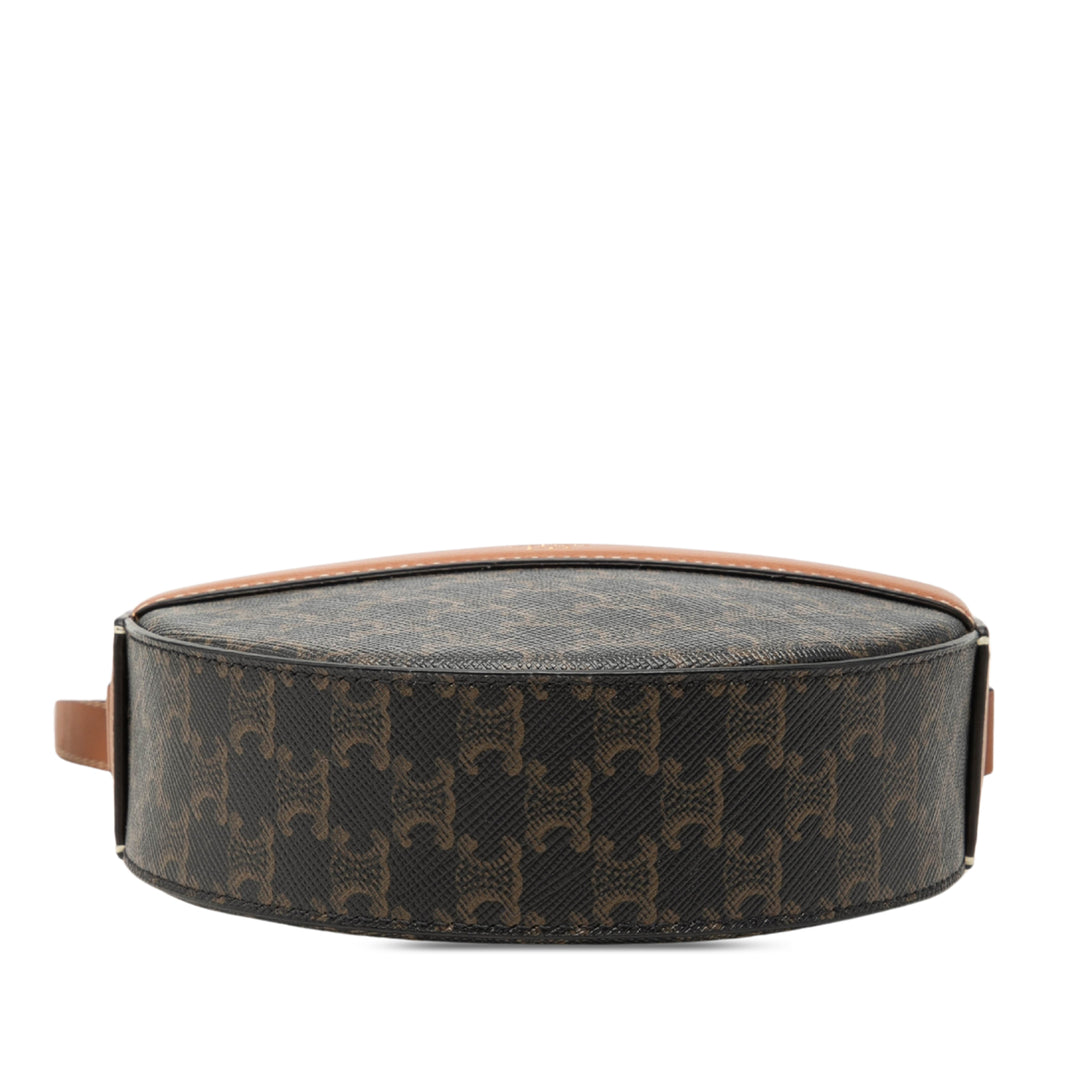 Celine Triomphe Rond Porte-monnaie Toile Triomphe enduite