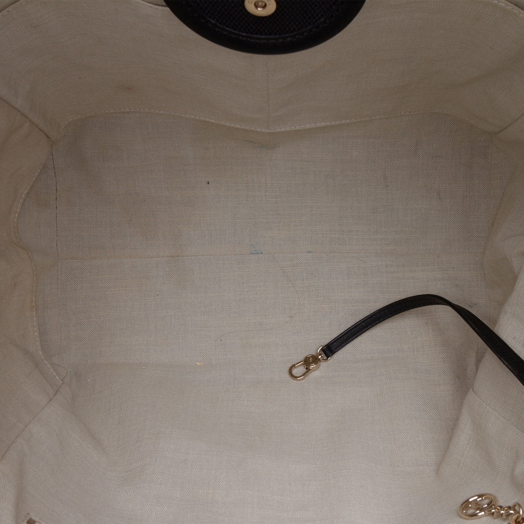 Chanel Carré Stitch Deauville Cabas Moyen Toile