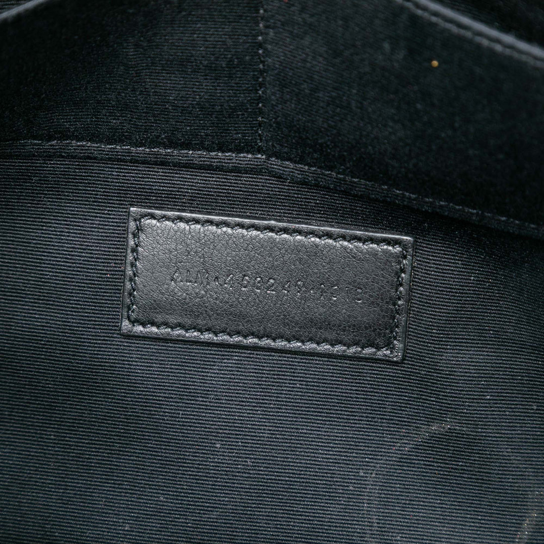 Saint Laurent Croc embossé Cuir Monogram Zip Pochette