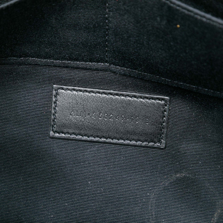 Saint Laurent Croc embossé Cuir Monogram Zip Pochette