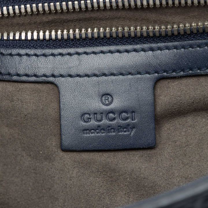 Guccissima à rabat Sac Messenger Bleu