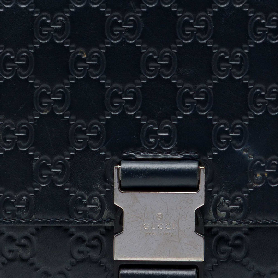 Guccissima à rabat Sac Messenger Bleu