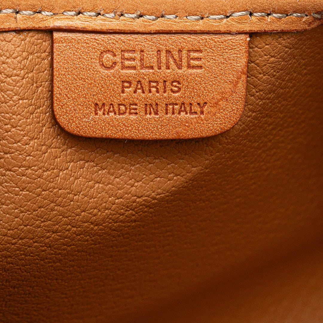 Macadam Coated Canvas Clutch Brown - Gaby Paris