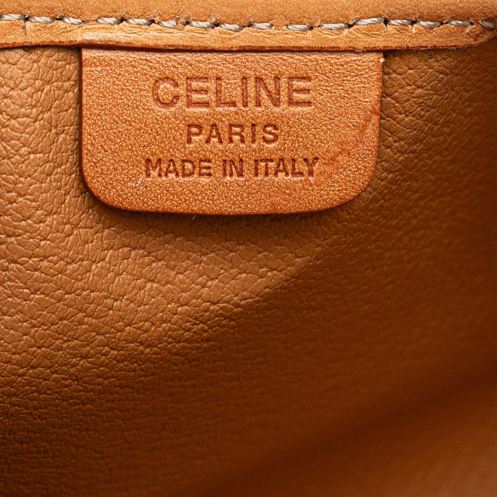 Macadam Coated Canvas Clutch Brown - Gaby Paris