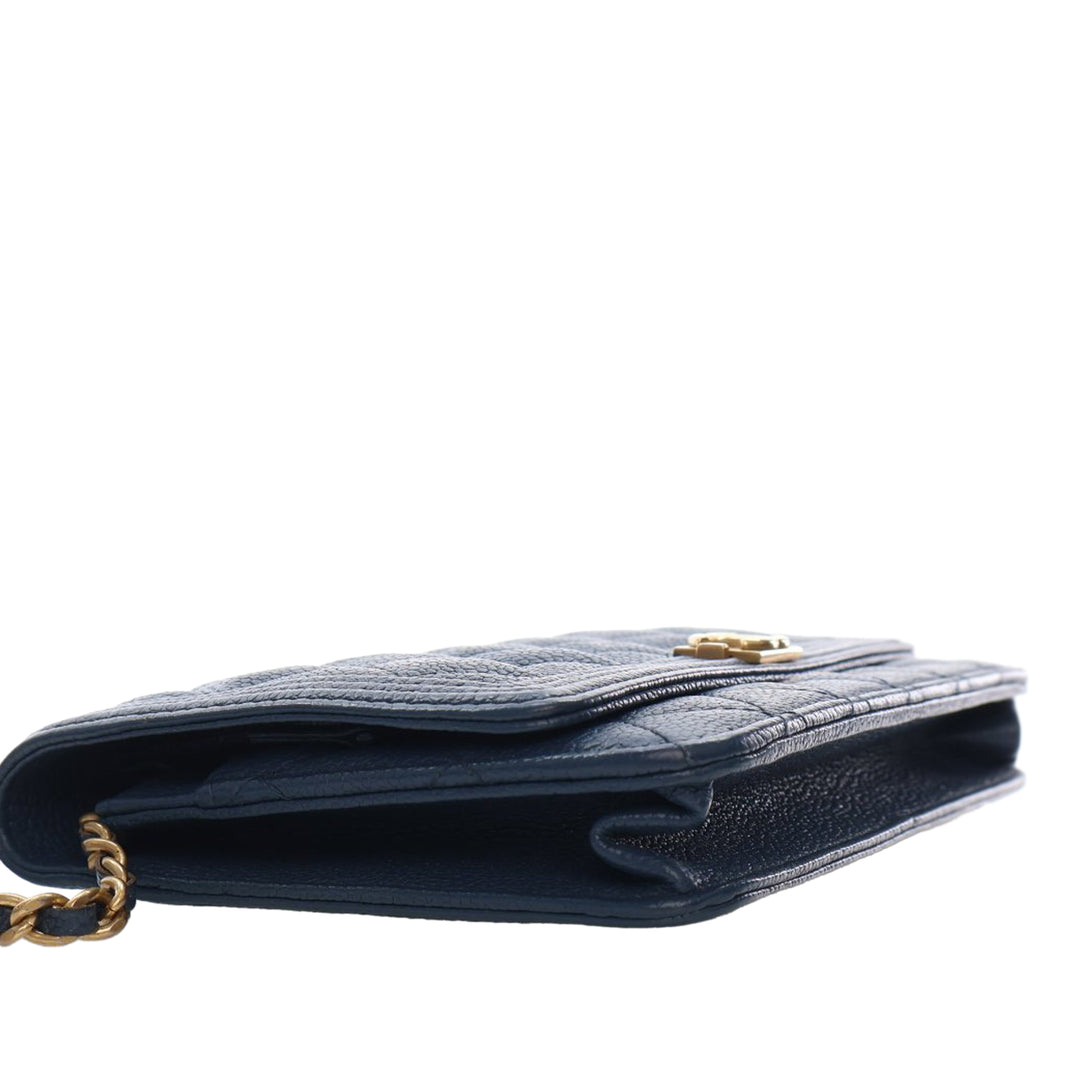 Chanel Matelassé Caviar Boy Wallet on Chain