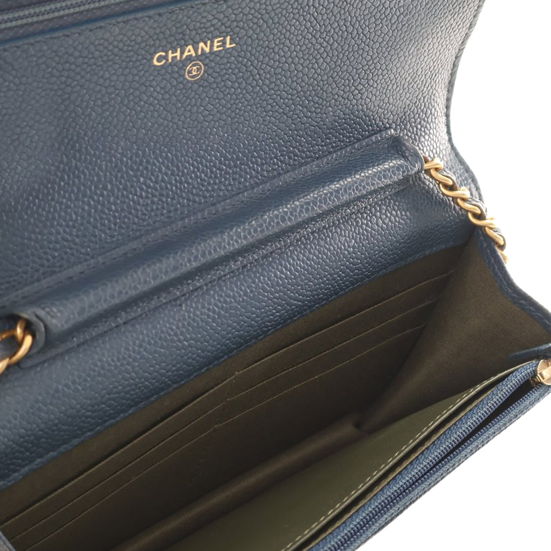 Chanel Matelassé Caviar Boy Wallet on Chain
