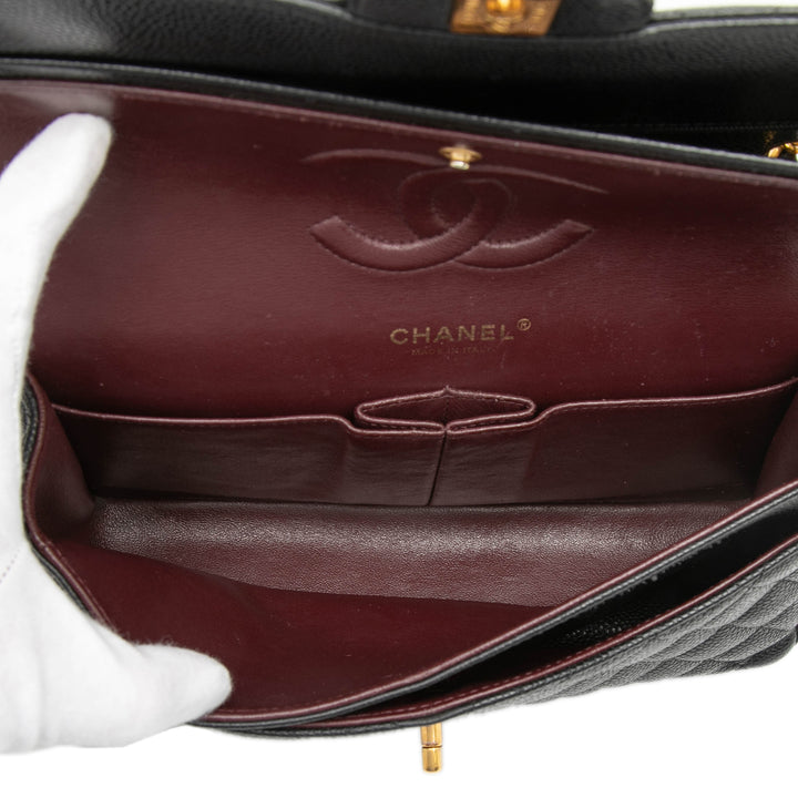 Chanel Medium Classic Caviar Double rabat