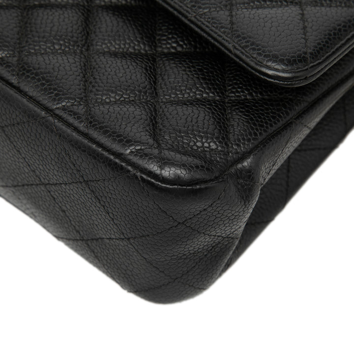 Chanel Medium Classic Caviar Double rabat