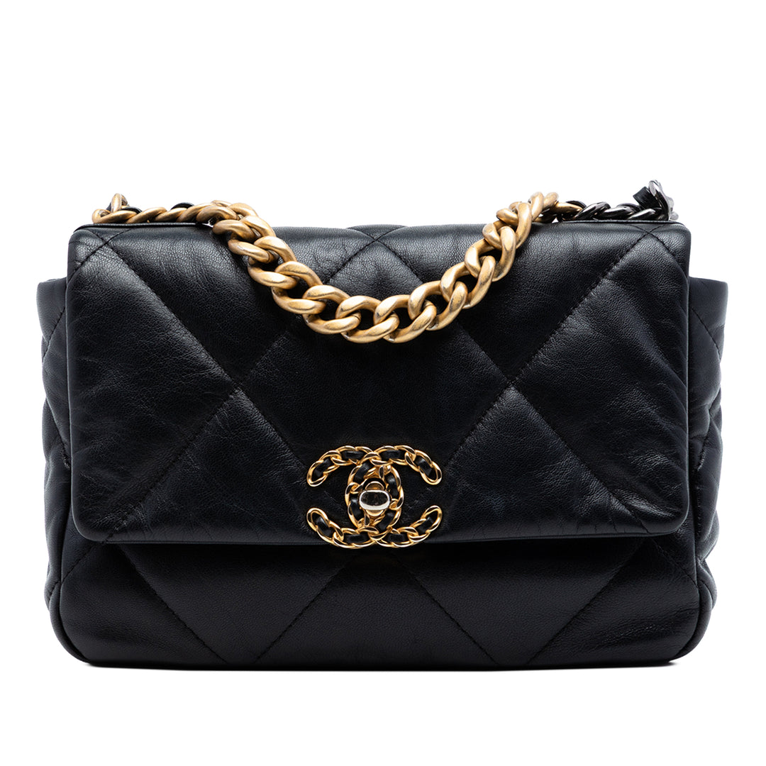Chanel Medium Cuir d’agneau 19 à rabat