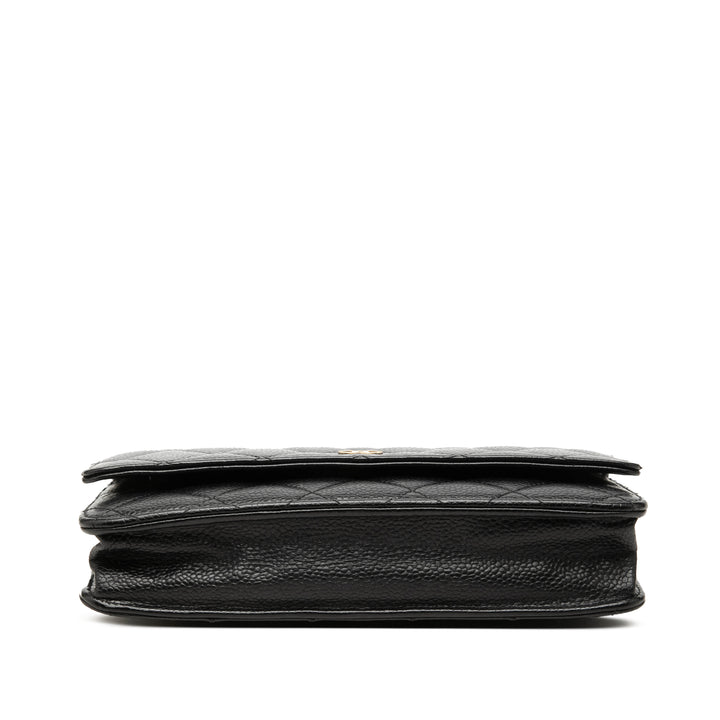 Chanel CC Matelassé Wallet on Chain Cuir caviar
