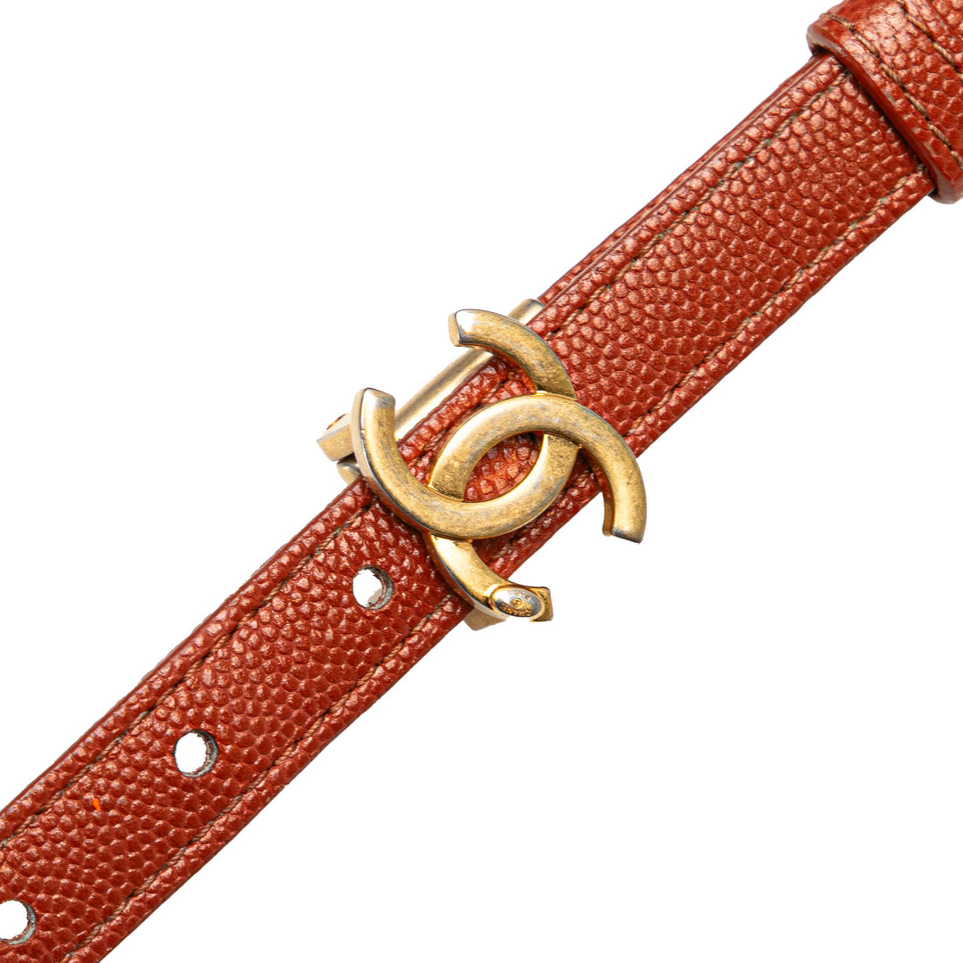 Chanel CC Matelassé Messenger Rabat simple Mini Cuir caviar