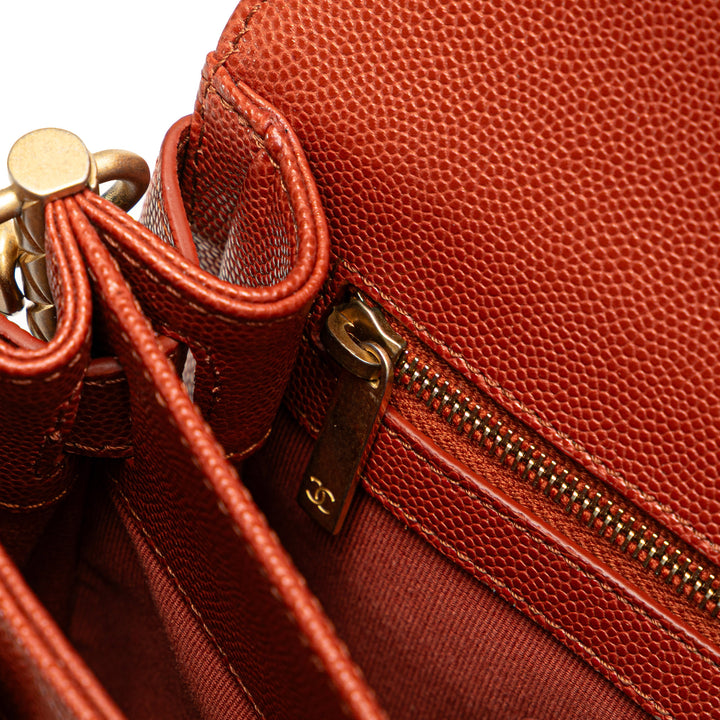 Chanel CC Matelassé Messenger Rabat simple Mini Cuir caviar