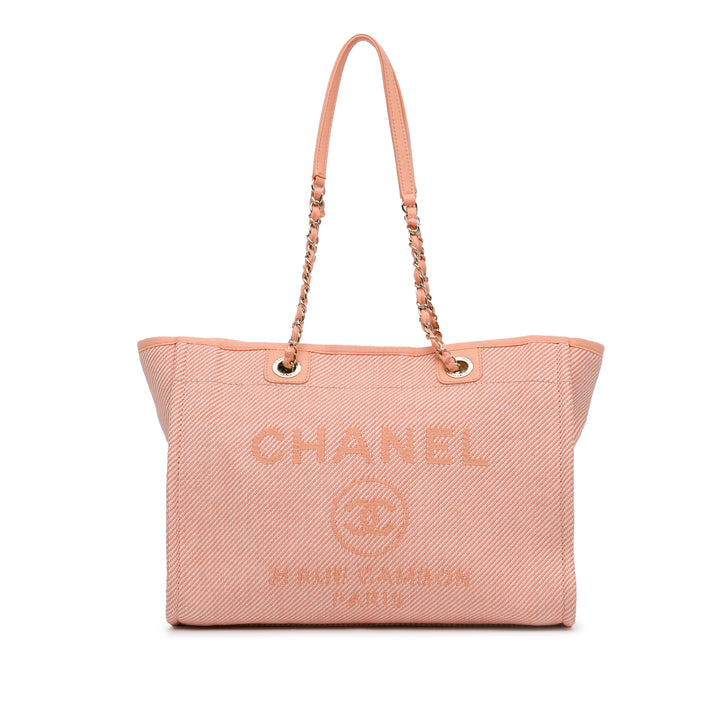 Small Canvas Deauville Tote Pink - Gaby Paris