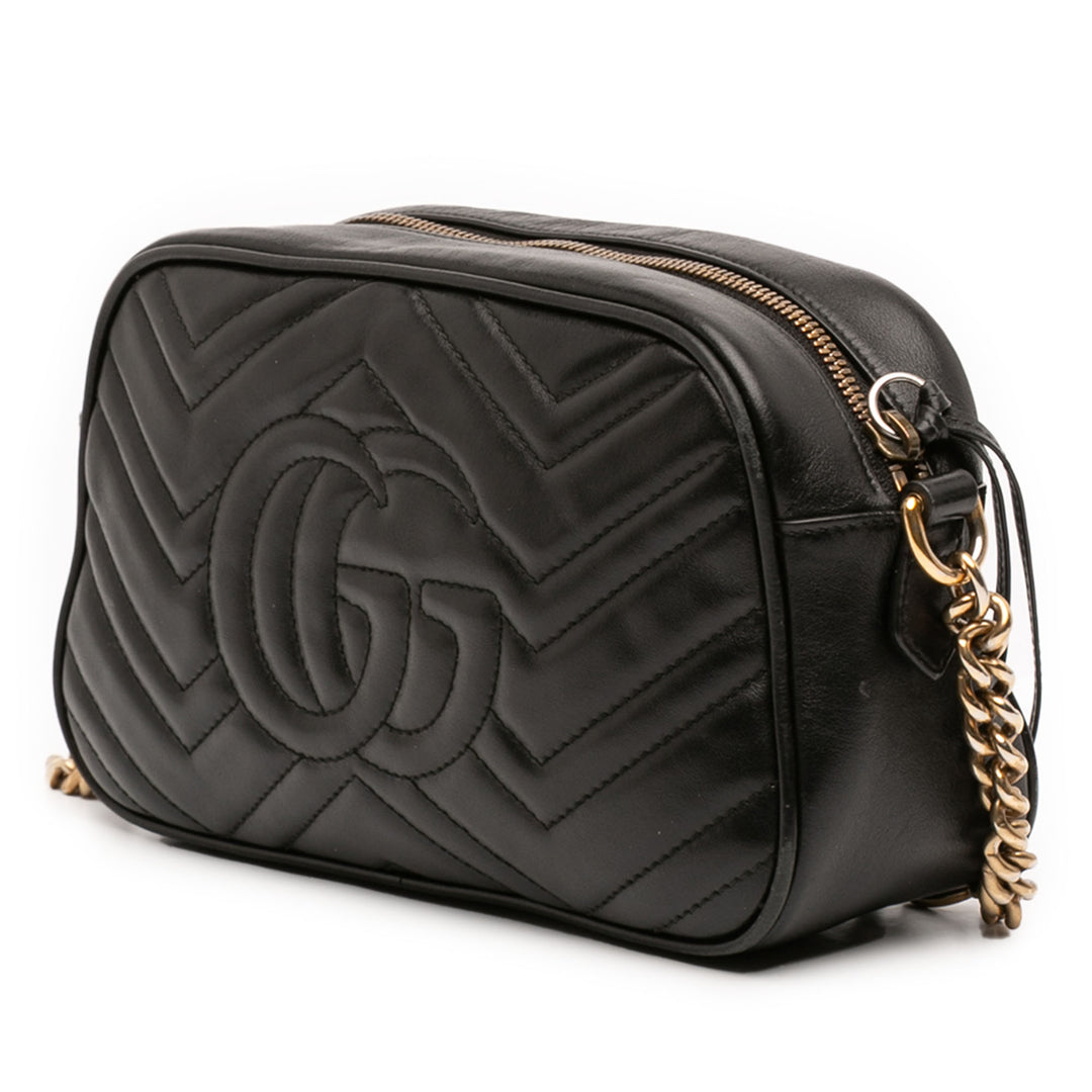 Gucci Small GG Marmont Matelasse Cuir de veau Sac porté croisé