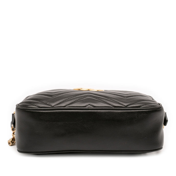 Gucci Small GG Marmont Matelasse Cuir de veau Sac porté croisé
