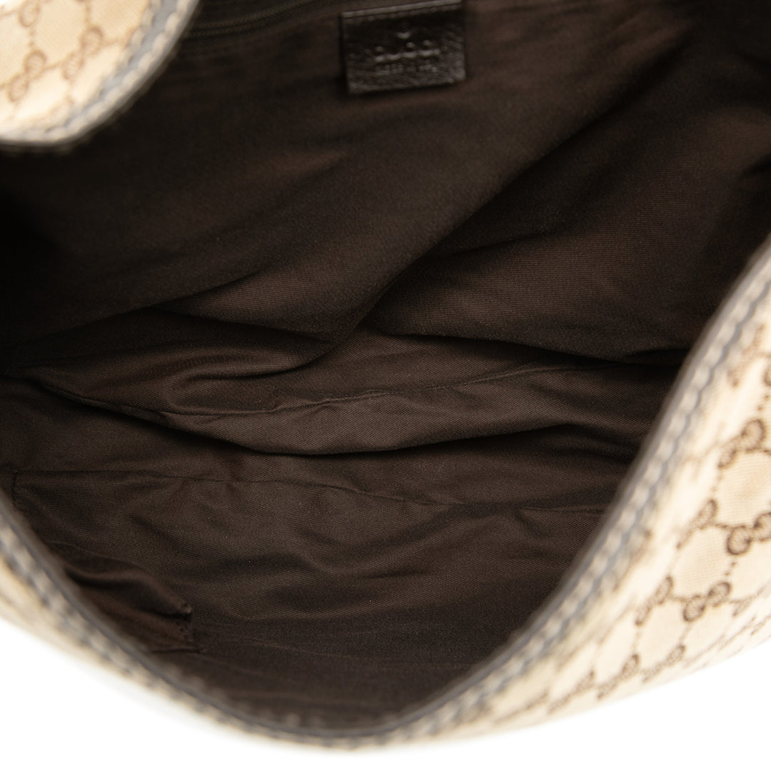 Gucci Large GG Toile Web New Ladies Hobo