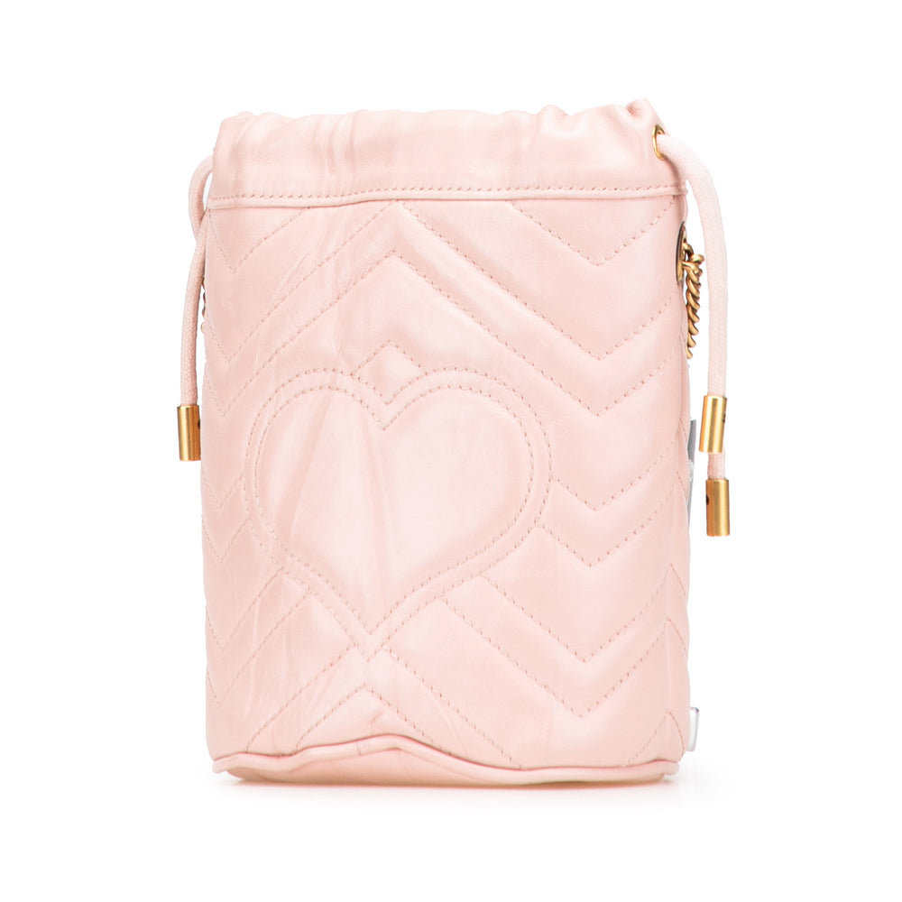 Gucci Small GG Marmont Cuir Matelasse Bucket Sac – GABY PARIS Authentique