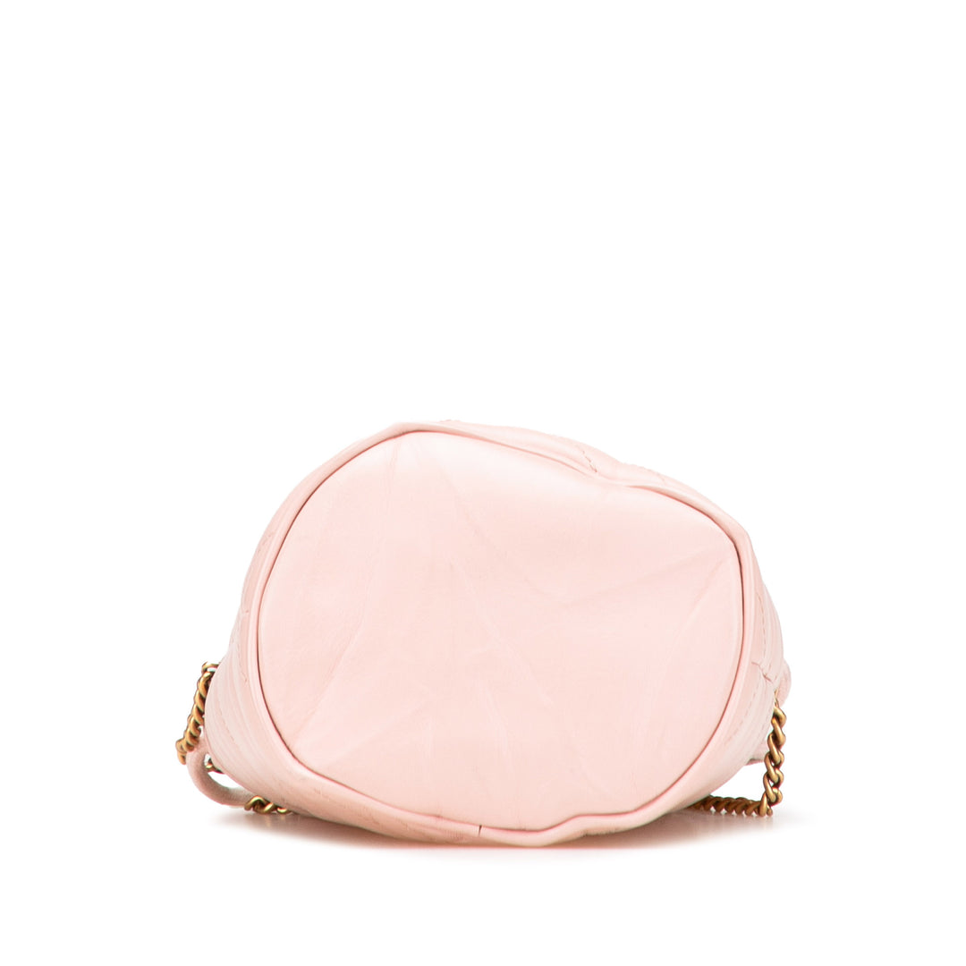 Gucci Small GG Marmont Cuir Matelasse Bucket Sac – GABY PARIS Authentique