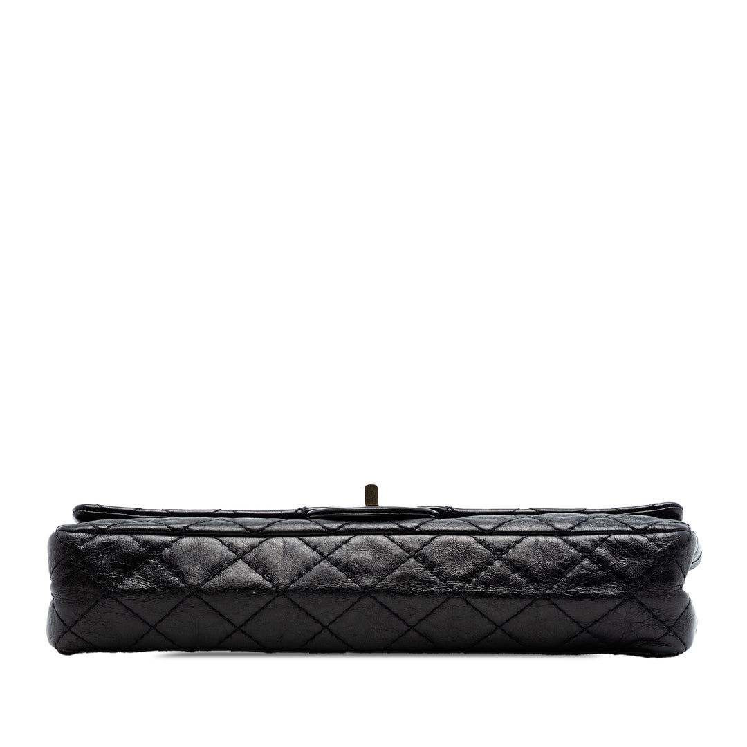 Chanel Matelassé Glazed Cuir de veau Reissue 2.55 East West Simple rabat