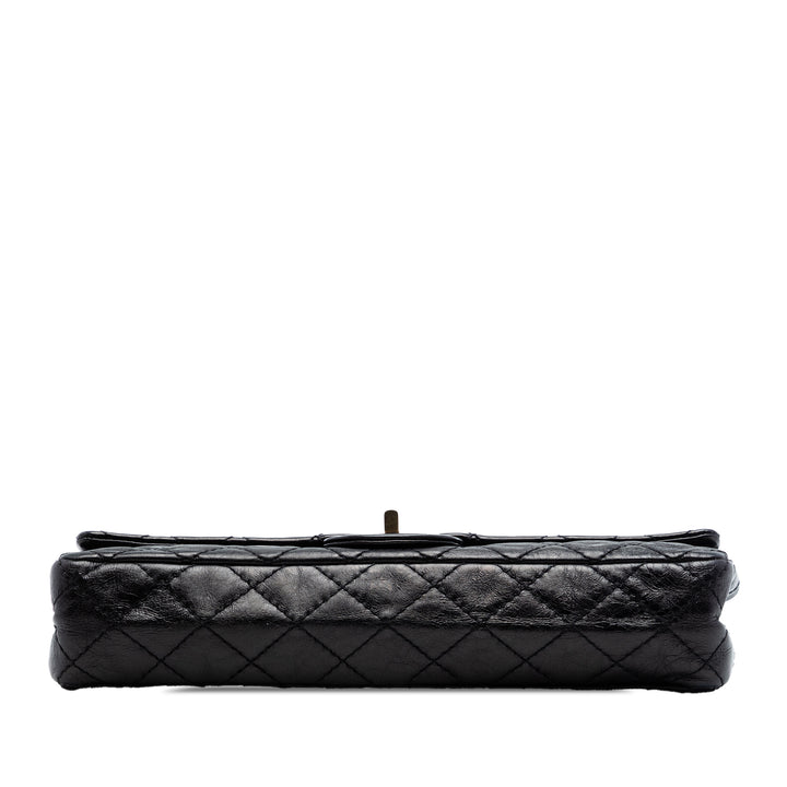 Chanel Matelassé Glazed Cuir de veau Reissue 2.55 East West Simple rabat