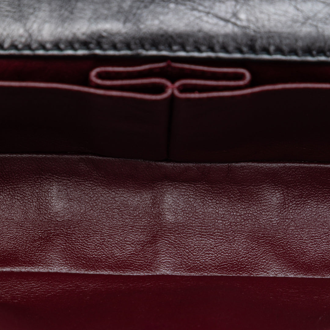 Chanel Matelassé Glazed Cuir de veau Reissue 2.55 East West Simple rabat