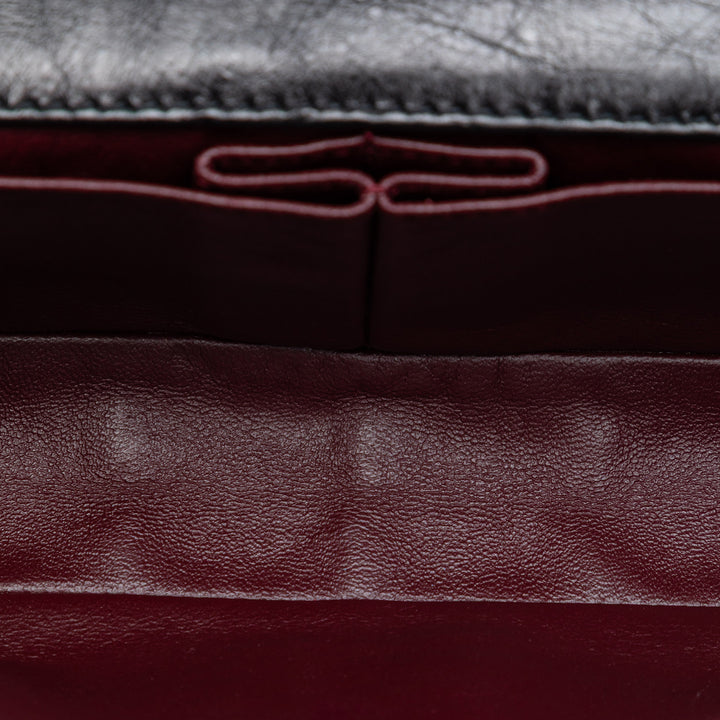 Chanel Matelassé Glazed Cuir de veau Reissue 2.55 East West Simple rabat