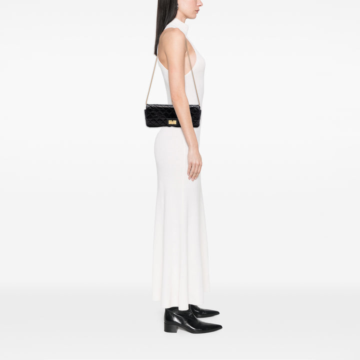Chanel Matelassé Glazed Cuir de veau Reissue 2.55 East West Simple rabat