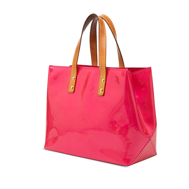 Reade PM Cuir verni Monogram Rose