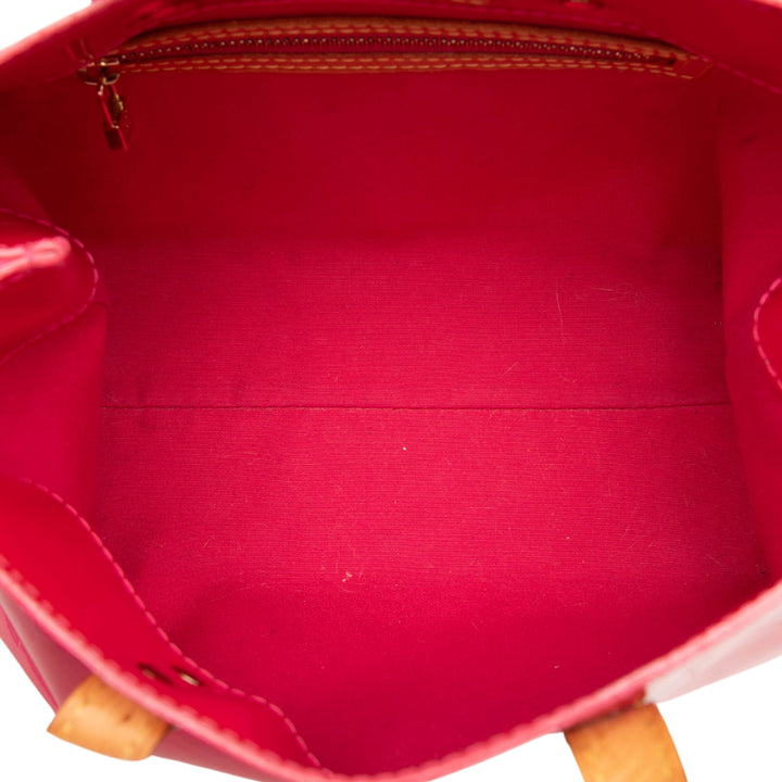 Reade PM Cuir verni Monogram Rose