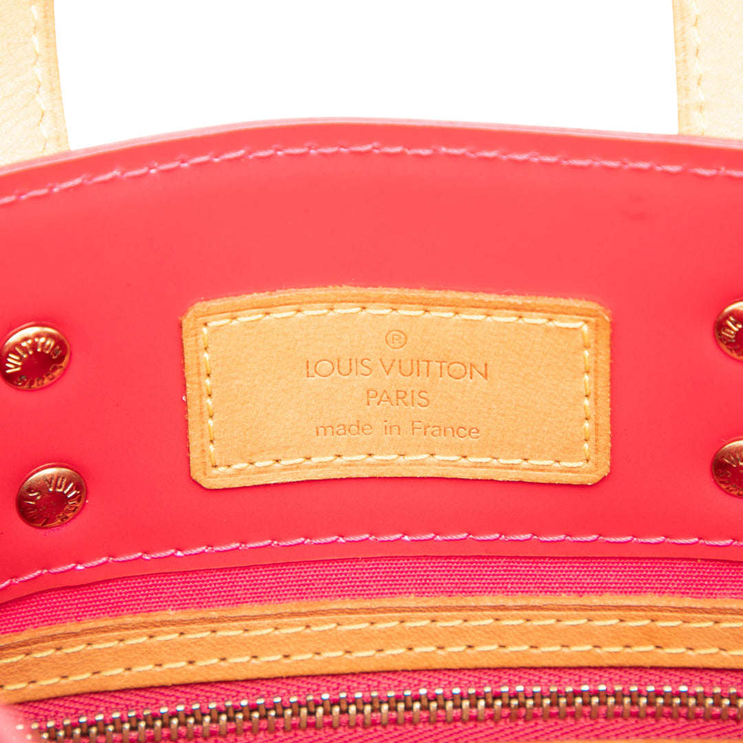 Reade PM Cuir verni Monogram Rose
