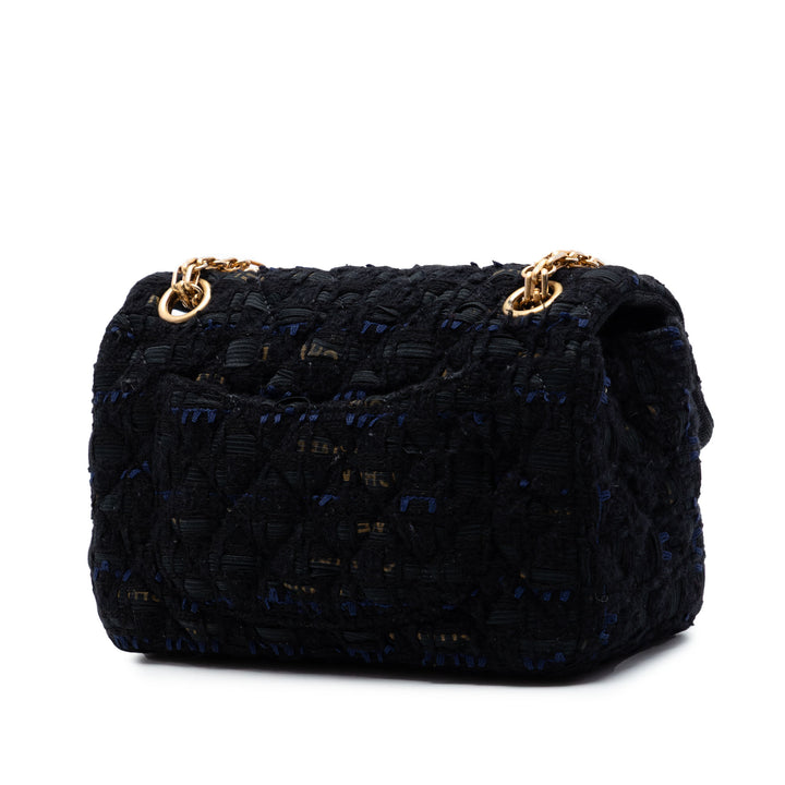 Chanel Matelassé Tweed Reissue 2.55 Simple rabat 224