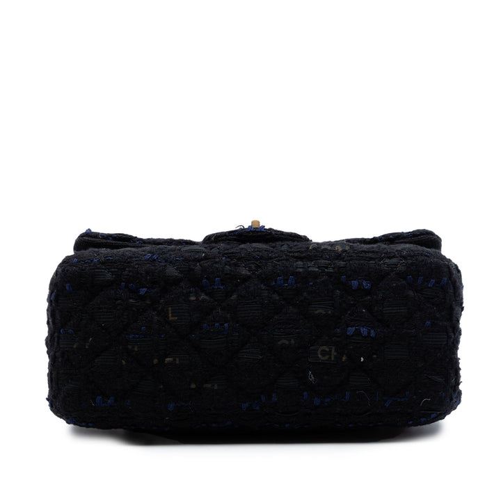 Chanel Matelassé Tweed Reissue 2.55 Simple rabat 224