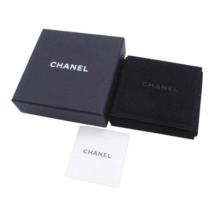 Chanel plaqué Allure Logo Hair Clip Cuir d'agneau