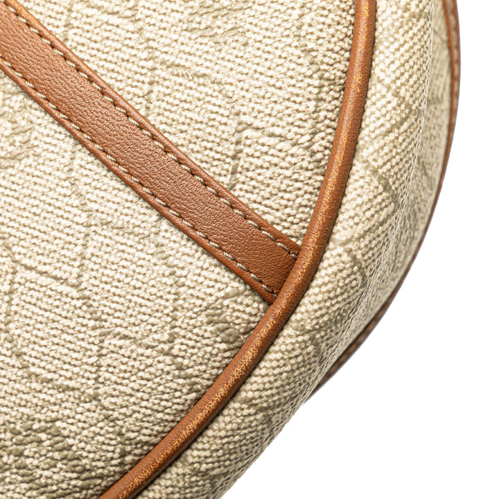 Honeycomb Coated Canvas Crossbody Brown - Gaby Paris