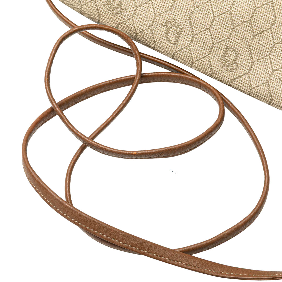 Honeycomb Coated Canvas Crossbody Brown - Gaby Paris