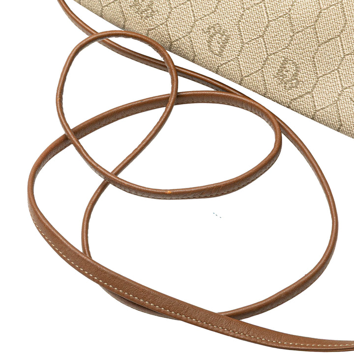 Honeycomb Coated Canvas Crossbody Brown - Gaby Paris
