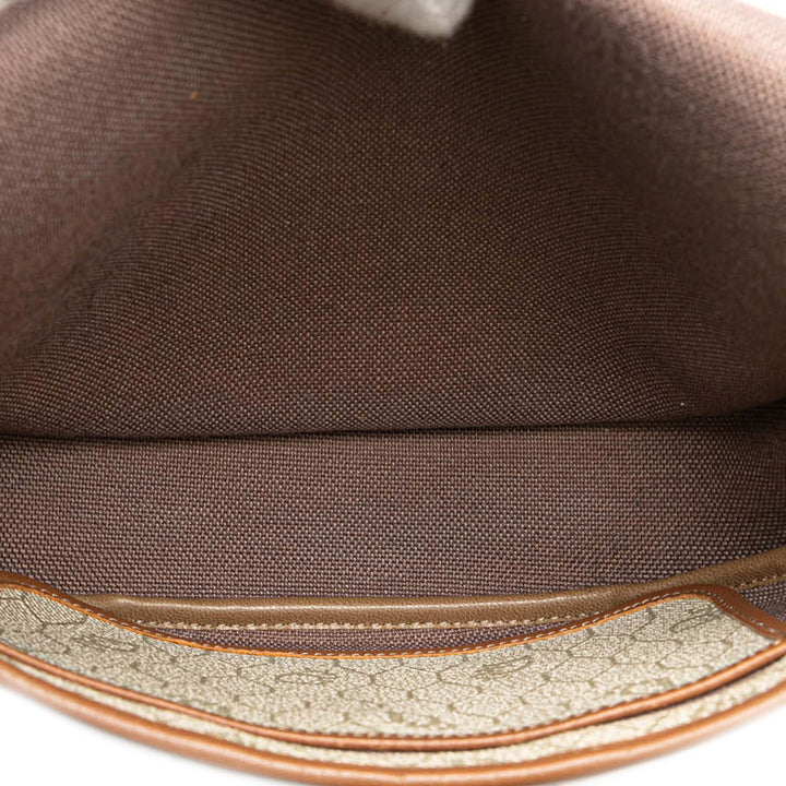 Honeycomb Coated Canvas Crossbody Brown - Gaby Paris
