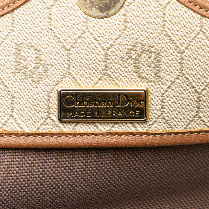 Honeycomb Coated Canvas Crossbody Brown - Gaby Paris
